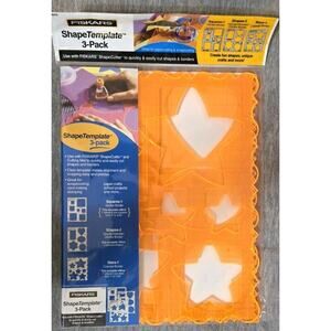 Fiskars Shape Template 3-Pack Windows, Banners and Fun Shapes Scrapbooking NEW